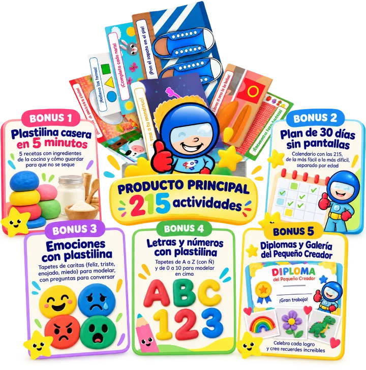 Kit 215 actividades con plastilina + 5 bonos